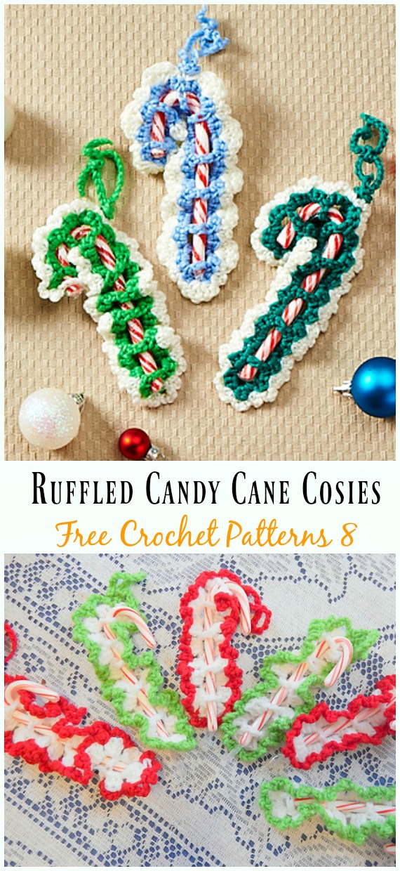 Christmas Candy Cane Cozy Crochet Free Patterns
