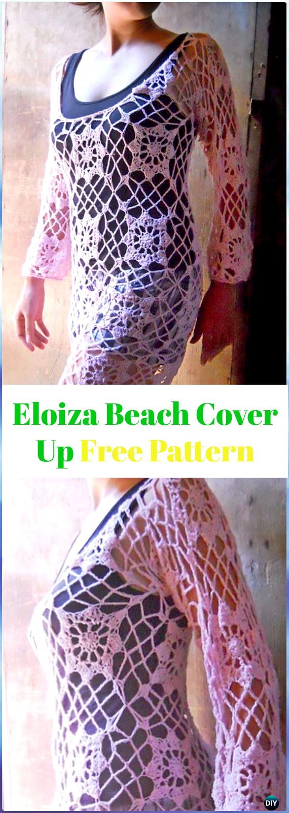 Crochet Beach Cover Up Free Patterns Women Summer Top