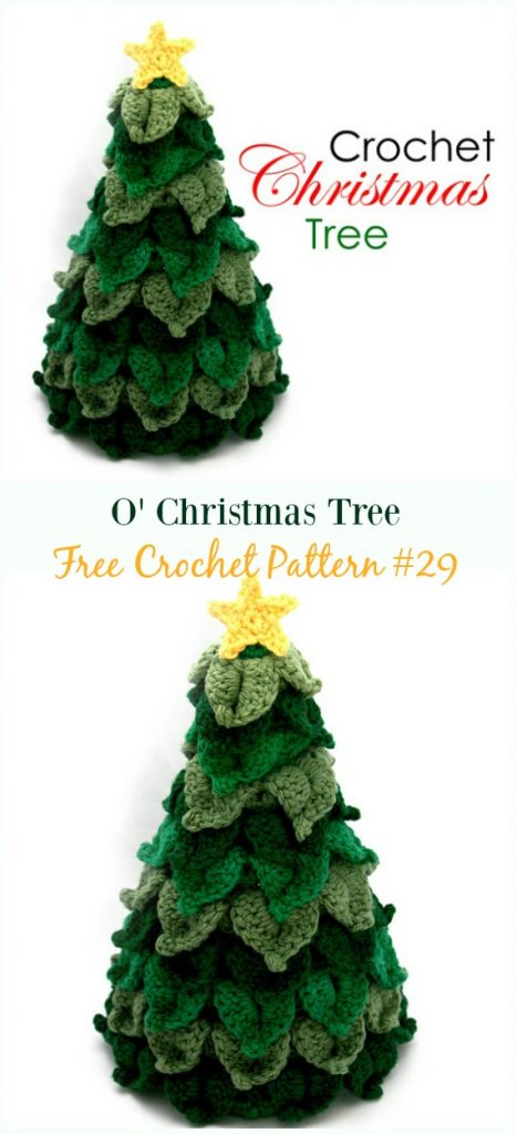 Crochet Christmas Tree Free Patterns for Holiday Decoration