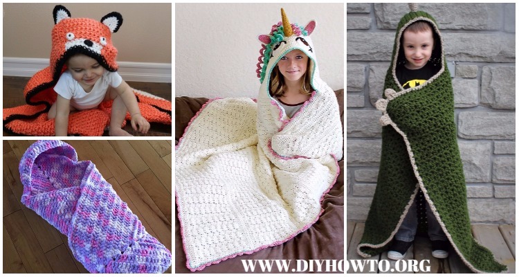 Crochet Hooded Blanket Free Patterns Tutorials, 48% OFF