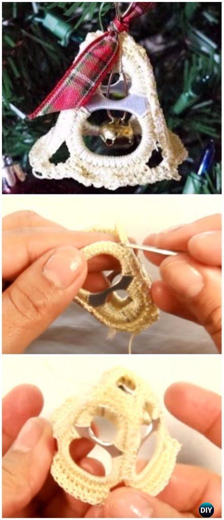 Crochet Pop Tab Christmas Ornament Free Patterns