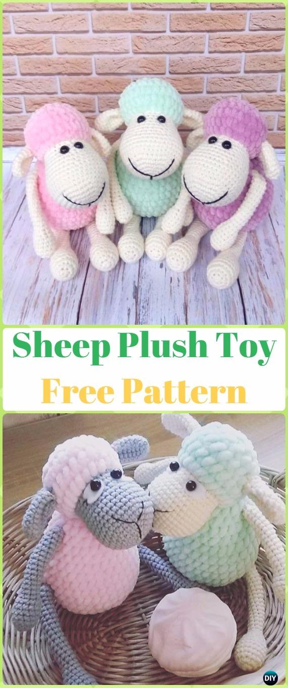 Amigurumi Crochet Sheep Toy Softies Free Patterns