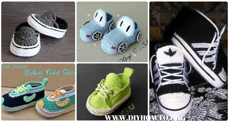 crochet baby sneakers pattern
