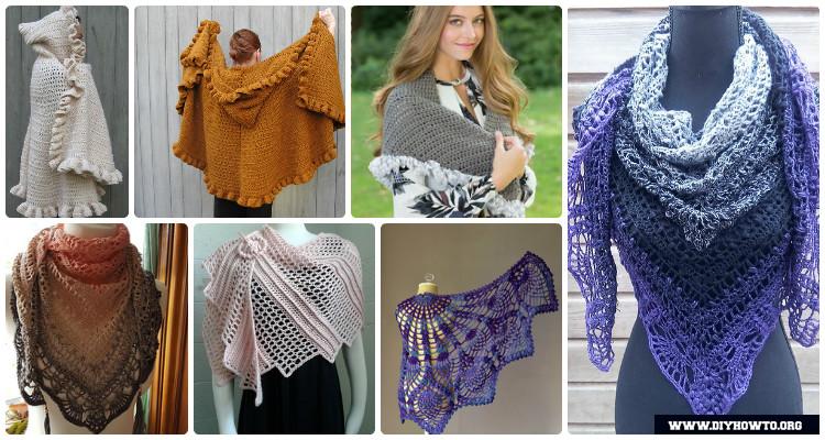 Crochet Pattern Wendy 6088 Adult 4Ply Shawl Crochet in Anaphora 4Ply 