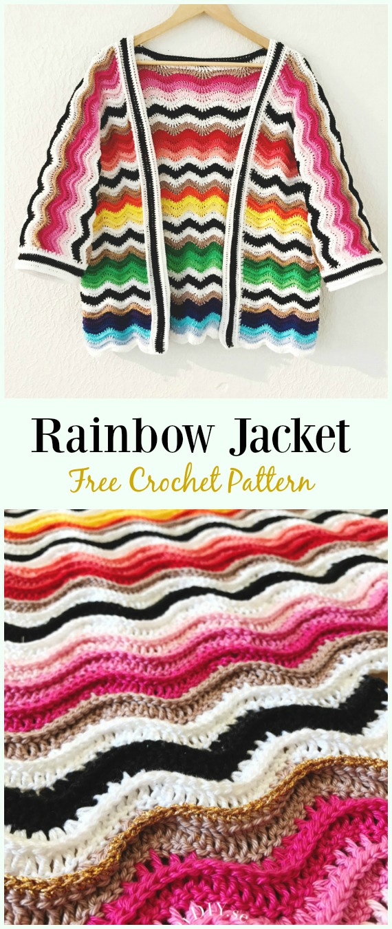 Crochet Women Summer Jacket Cardigan Free Patterns