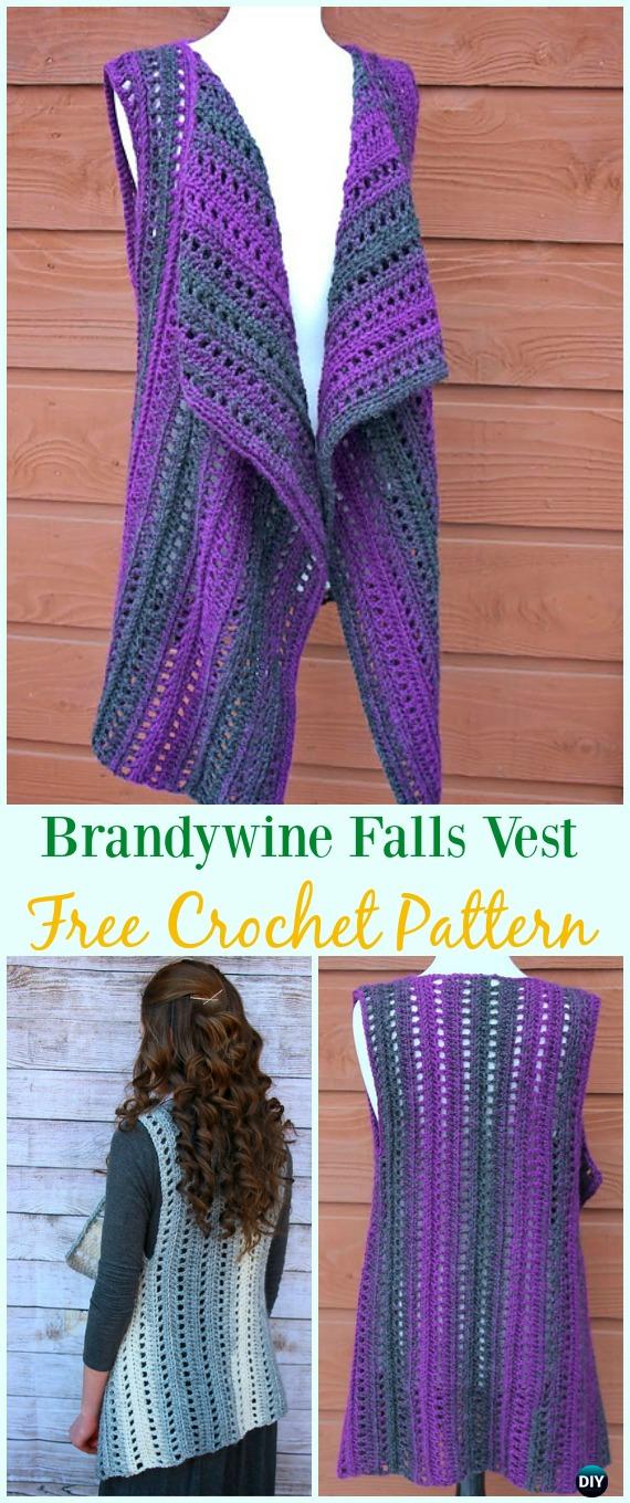 Crochet Women Vest Free Patterns [Spring Summer Sweater Outwear]