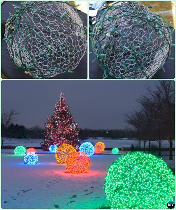 DIY Outdoor Christmas Lighting Craft Ideas