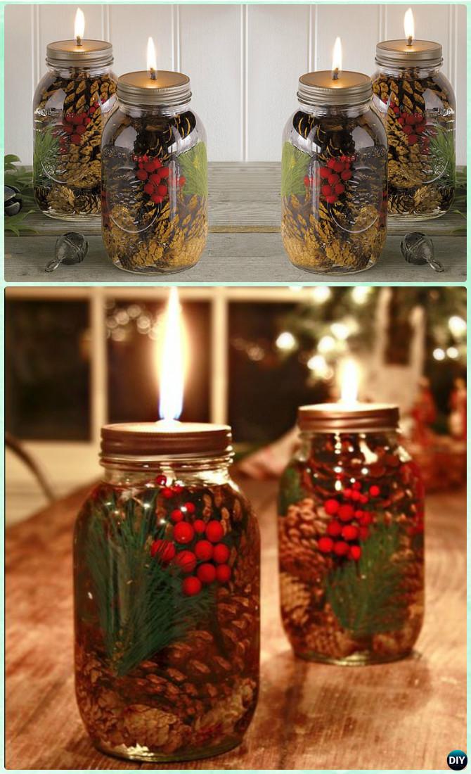 DIY Christmas Mason Jar Lighting Craft Ideas [Picture Instructions]