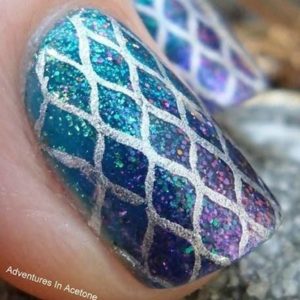 DIY Mermaid Nails Art Manicure