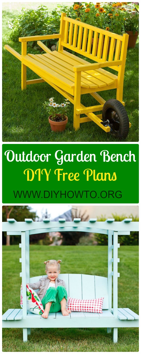 DIY Outdoor Garden Bench Ideas Free Plans Instructions