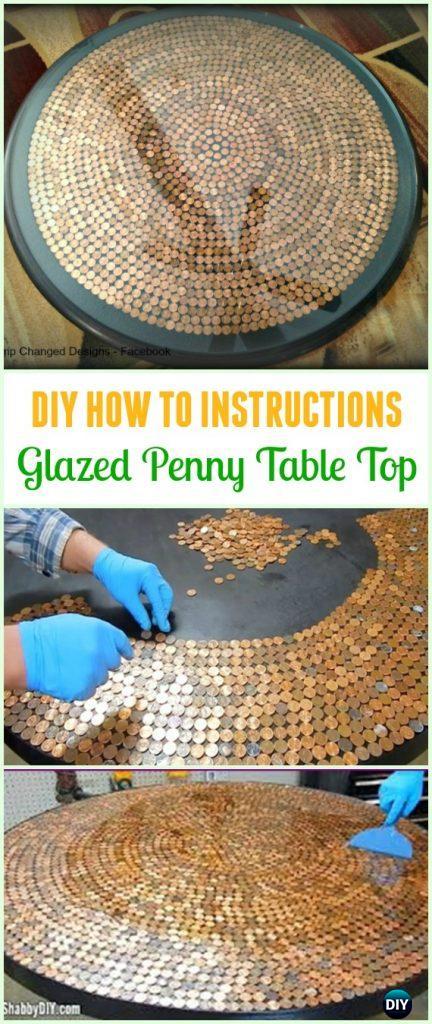 Cool DIY Ways to Decorate Home & Garden with Pennies