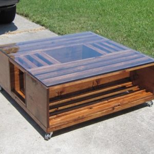 DIY Wine Fruit Wood Crate Coffee Table Free Plan