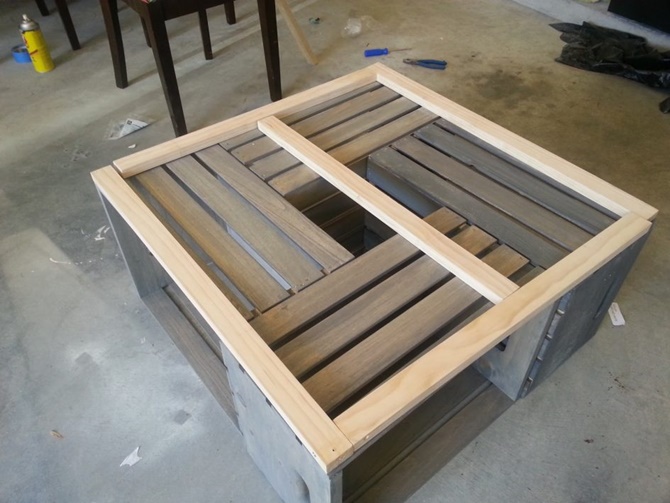 DIY Wood Crate Coffee Table Free Plans [Picture Instructions]