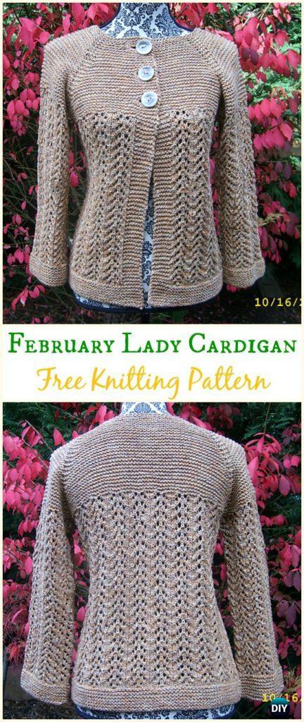 Knit Women Cardigan Sweater Coat Free Patterns