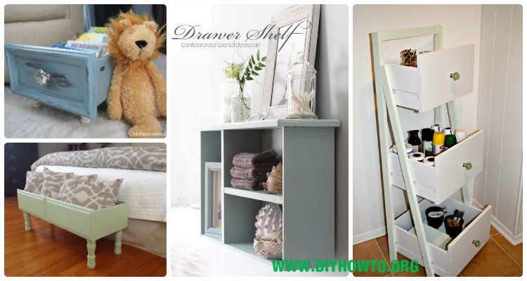 Recycle Old Drawer Furniture Ideas, Ideas Recycle Old Dresser Drawers