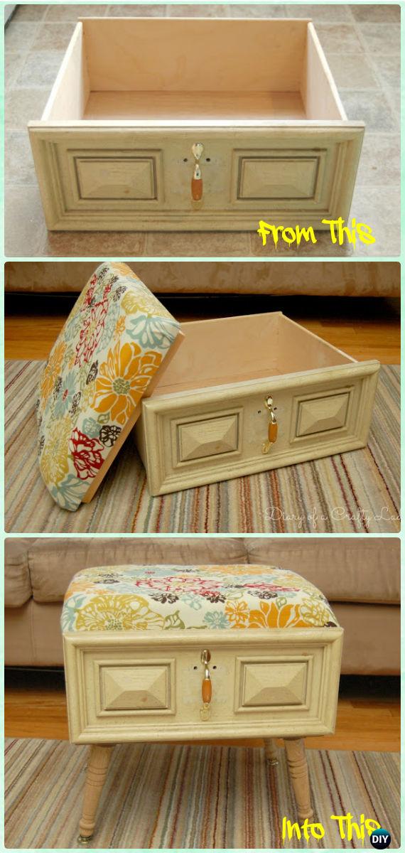 Recycle Old Drawer Furniture Ideas, Recycle Dresser Drawers