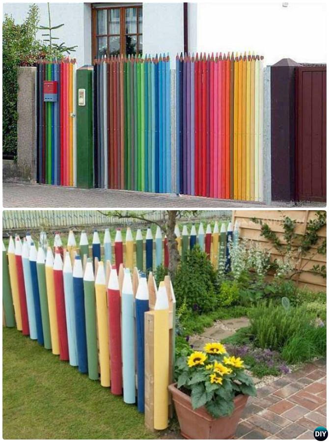 Backyard Garden Fence Decoration Makeover DIY Ideas